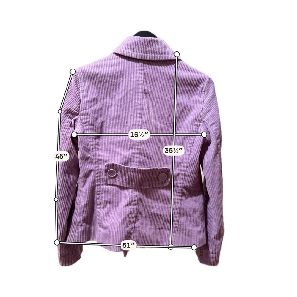 Gap Lavender 100% cotton corduroy blazer euc s 1919 - Picture 6 of 6